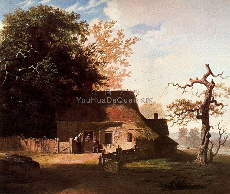 Cottage Scene - 乔治·迦勒宾·宾汉姆